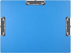 Acocony 11x17 Clipboard Three Clip Super Tough Extra Large Clipboard PP Plastic Not Fragile 11 x 17 Clipping Board Blue Pack of 1