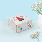 25 Pack Small Shipping Boxes 6x6x3 Inches, White Corrugated Cardboard Box for Shipping, Packing, Business, DIY