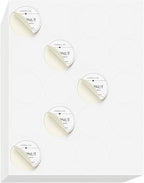 NextDayLabels - 2 Inch Round Sticker Labels for Printer - Matte White Blank Laser/Inkjet Printer Circle Stickers (500 Labels, 25 Sheets of 20)