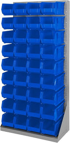 Akro-Mils 30240 AkroBins Plastic Storage Bins, Space-Saving Stackable Bins for Garage, Pantry, Craft Organization, 15-Inch x 8-Inch x 7-Inch, Blue, 12-Pack