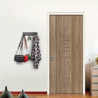 Key Holder for Wall with 2 Self-Adhesive Tapes, No Damage Key Holder Rack for Wall with 3 Key Hooks for Entryway, Door, Bathroom, Kitchen(Black)