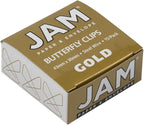 JAM PAPER Colorful Butterfly Clips - Gold Paper Clamps - 15/Pack