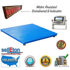 SellEton Industrial NTEP 48" x 48" Floor Scale Water Resistant Package | 5,000 Lbs X 1 Lb