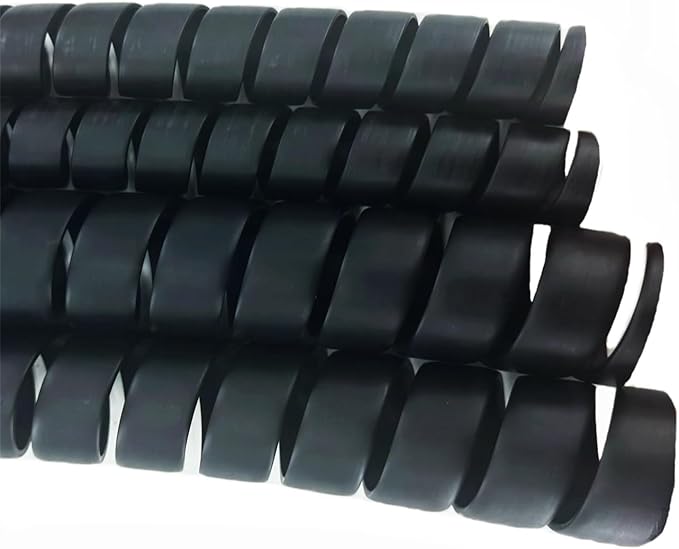 Spiral Wrap Hose Cable Protector - 1.25" OD x 20' Pre-Cut Lengths-Safe Hose Protector to Avoid Wear and Extend Life for Hydraulic Pneumatic Hoses