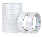 BOMEI PACK 8Rolls Clear Tape Refills for Dispenser, 1 inch x 60yds, Transparent Gift Wrap Tape 3inch Core for Home, Office