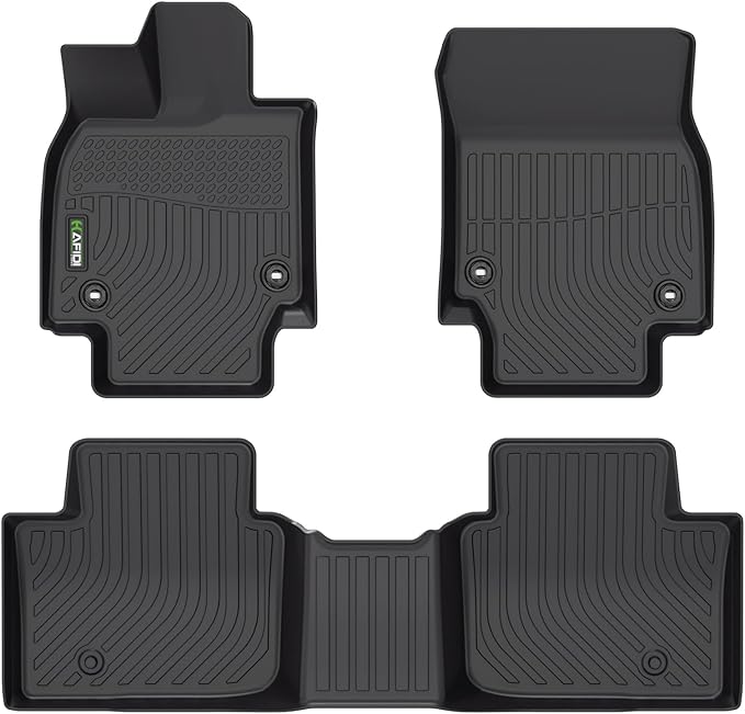 HAFIDI® Floor Mats Fit for 2025-2026 Toyota Crown Signia & 2023-2026 Toyota Crown All Weather Protection TPE Car Floor Liners, Fits 1st & 2nd Row Full Set Custom Accessories, Black