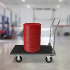 Heavy Duty Foldable Platform Truck Cart with 4 Wheels,36'' L x 24'' W Steel Rolling Flat Cart Push Cart Dolly Large Hand Truck Dolly 2200LBS Capacity Moving Hand Dolly for Groceries,Garage,Warehouse