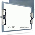 Aluminum Metal Clipboard Sturdy Stainless Hangable with Pen Holder Double Clip Board Size Letter A4 9" x 12.6" for School Office Business Medical Professionals Workshop Factory