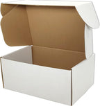 Small White Shipping Boxes for Small Business Pack of 25-9x6x3 inches Cardboard Corrugated Mailer Boxes for Shipping Packaging Craft Gifts Giving Products