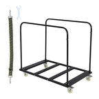Folding Table Cart, 1800 LBS Heavy Duty Table Trolley with 5" Swivel Wheels, for Garage, Home, Warehouse, Party Event Hotel Furniture 10 Table Capacity