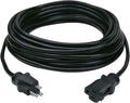 Clear Power 50ft Oil Resistant Heavy Duty Extension Cord 14/3 SJTOW, 3 Prong Grounded Plug, 15-Amp Power Cord for Farms and Ranches, Black, DCOC-0083-DC