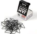 JAM PAPER Colorful Butterfly Clips - Black Paper Clamps - 15/Pack