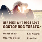 Gootoe Turkey Tendons for Dogs –All-Natural, Hypoallergenic Dog Treats, Rawhide Alternative, Long Lasting Puppy Chews, Healthy Dog Treats for Medium Breeds, Bone (M), 3 Count Pack
