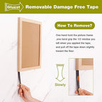 Double Sided Mounting Tape 2IN x 16.5FT, Strong Double Sided Tape Heavy Duty Black Wall Tape No Damage Foam Tape Adhesive Strips Poster Picture Hanging Tape Damage Free Hanging Strips