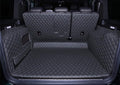 Trunk Mat Compatible with Mercedes G Class W463 G350 G500 G55 G63 2007-2018 Full Coverage 3D Laser Measured Rear Cargo Mat+Backrest Mat+Both Sides Panel Black w/Black Stitching