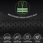 BeautyWill Custom Logo Safety Vest Class 2 High Visibility Reflective Vest for Men - Personalized Logo Team Vest