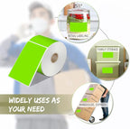 PARLAIM 3 X 5 Inch Rectangle Adhesive Color Coding Stickers,Square Colorful Inventory Stickers -250 Per Dispenser Box