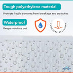 White Poly Bubble Mailers 8.5x14.5 inch #3 | Self Seal Padded Envelopes | Cushioned Bubble Mailer | Usable Size 8.5x13.5 | WaterProof | Lightweight mailing Shipping Bags | 100 Pack Bulk | Made in USA
