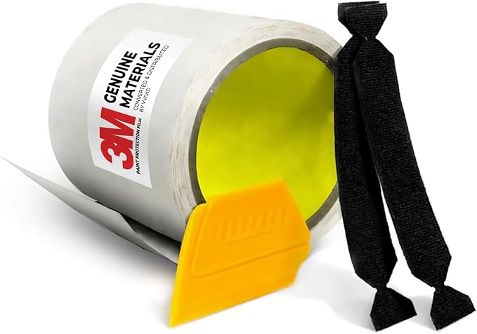 3M Clear Paint Protection Vinyl Film 6 Inch Wide Choose Your Size Including Tools (6 Inch x 25 Inch)