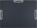 Acocony 11x17 Clipboard Three Clip Super Tough Extra Large Clipboard PP Plastic Not Fragile 11 x 17 Clipping Board Black Pack of 1