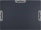 Acocony 11x17 Clipboard Three Clip Super Tough Extra Large Clipboard PP Plastic Not Fragile 11 x 17 Clipping Board Black Pack of 1