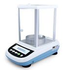 U.S. Solid Semi-Micro Lab Scale, 82 g x 0.01 mg / 220 g x 0.1 mg, Analytical Balance 10 Weighing Units, Automatic Internal Calibration, RS232 Interface, Multi-Language Support (EN, FR, DE, IT, ES, PT)