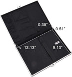 Vaultz Whiteboard Locking Storage Clipboard, Holds 8.5 x 11 Sheets, White/Silver/Black