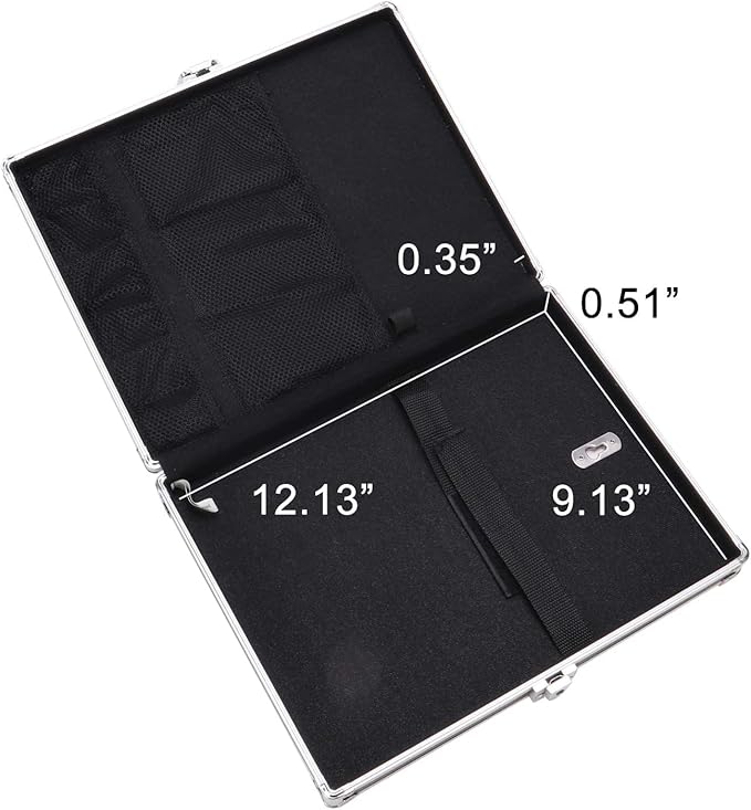 Vaultz Whiteboard Locking Storage Clipboard, Holds 8.5 x 11 Sheets, White/Silver/Black