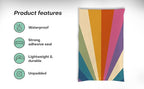 6x9 Poly Mailers – Retro Rainbow – Waterproof, Tear-Resistant Shipping Bags with Adhesive Seal – 200 Pack – Package Mint