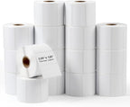 2.25"x 1.25" Direct Thermal Labels-Perforated Barcodes, Shipping Label Paper, Compatible with Zebra & Rollo Printers（16 Rolls，1000 Labels/Roll）