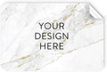 100 Custom Vinyl Stickers - Upload Your own Image, Text, Design, Logo - Personalized Logo Labels for Handmade, Packaging, Bottle, Jars, Candle, Brand Stickers (Gold Marble, 4x2)