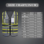 AYKRM Custom Logo Personalised Printed High Visibility Reflective 2 two tone work construction Safety Vest