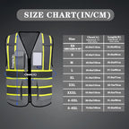 AYKRM Custom Logo Personalised Printed High Visibility Reflective 2 two tone work construction Safety Vest