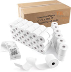 (48 Rolls) 2 1/4" x 150' Thermal Paper, Adding Machine/Calculator POS Receipt paper for Cash Registers