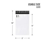 KKBESTPACK 6x9 Poly Mailers Envelope Shipping Bags Pack of 1000 (CNP9) White