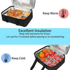 Insulated Casserole Carrier Bag - Large Portable Hot and Cold Food Storage Tote with Handles Thermal Bag for Parties, Picnics, Camping, Travel,Fits 9"x13" Baking Dish,Black