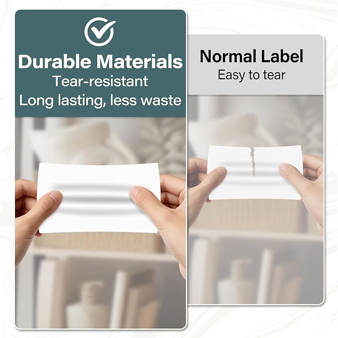 500 Pcs Rectangle Inventory Stickers Vinyl 3 × 5 Inch Moving Labels for Storage Bins Self Adhesive Color Coding Labels Waterproof Removable for Boxes Warehouse Classroom Office, White