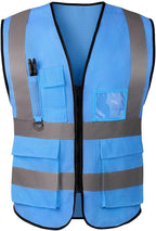 Tydon Guardian Reflective Safety Vest for Women Men High Visibility Security With Pocket Zipper Front Meet ANSI/ISEA Standard