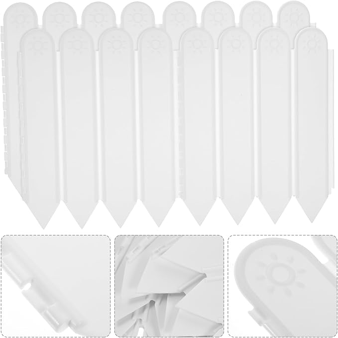 Plastic Garden Lawn Fence Temporary Border Panel for Landscape Edging and Ornamental Garden Bed Decoration