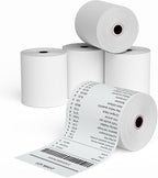 Jayard 2-1/4'' X 85' Thermal Paper Rolls For Credit Card - Cash Register Rolls - Premium Register Tape Pos Thermal Printer Paper (5 Rolls), White
