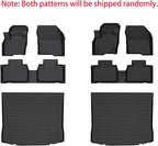 KELCSEECS® Floor Mats & Cargo Liner Custom for Ford Edge 2015-2024 & Ford Edge ST 2019-2024 All Weather Protection TPE Floor Liners Front& Rear Row Full Set Accessories Black