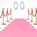 Preboun 3.9 x 60 ft Carpet Runner for Party Felt Runway Rug Runner Rug with Carpet Tape for Halloween Wedding Christmas Xmas Thanksgiving Outdoor Accessories Wedding Party Hallway(Pink)