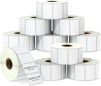BETCKEY - 1.5" x 1" (38 mm x 25 mm) All Purpose & Address Labels Compatible with Zebra & Rollo Label Printer,Premium Adhesive & Perforated [10 Rolls, 13000 Labels]