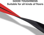 20Ft Floor Cord Cover Silicone Cable Protector Easy to Install Wire Organizer and Hider for Home, Office, Garage (Black-2PCS 10Ft, Total 20Ft)