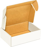 Corrugated Mailer, Pack of 50, Small Shipping Box, White box (6x4x2)