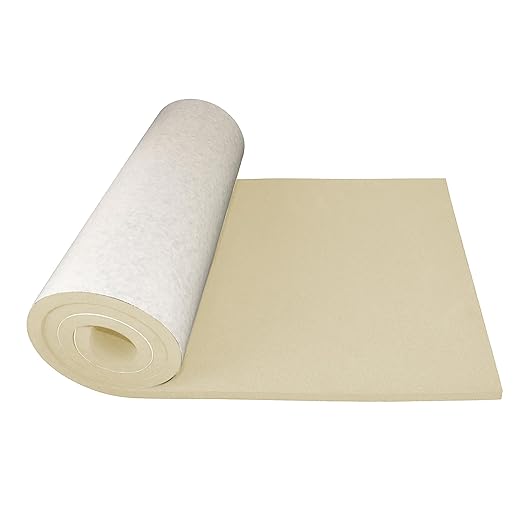 XCEL Marine Foam Roll with Self Adhesive - Beige 54" x 12" x 1/4" Closed Cell Foam Rubber Water Resistant Padding Sheet - Home, Marine, Garage, Automobile, Crafts & Cosplay (Beige, 54" x 12" x 1/4")