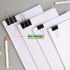 24pcs Binder Clips, 2 Inch Metal Paper Clips, Stationary Foldback Clips for School, Home Supplies, 12 per Box, 2 Boxes