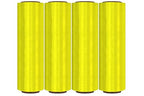 APQ 4 Rolls of Blown Hand Stretch Film 18" x 1500'. Yellow Hand Stretch Wrap, 80 Gauge. Tear Resistant Residue Free Film for Moving, Shipping, Wrapping. Industrial Grade Pallet Shrink Wrap Film.