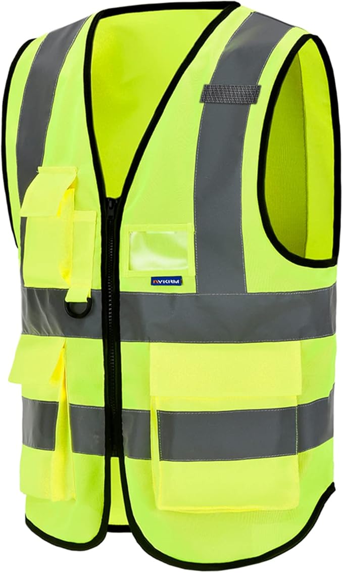 A-SAFETY 4XL-5XL Safety Vest big and tall Hi vis vest Yellow