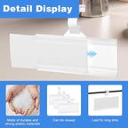 150 Pcs Clear Plastic Wire Shelf Label Holders, Reusable Price Tag Display with Snap Lock, Shelf Tags for Supermarket, Retail, Pantry, 3" x 1.4"